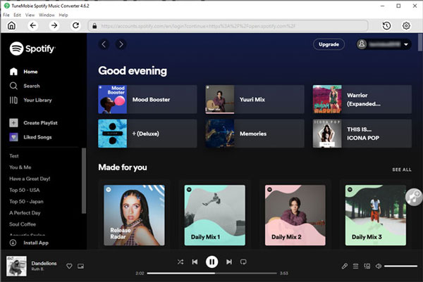 Launch to TuneMobie Spotify Music Converter