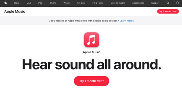 Apple Music 1-month free trial