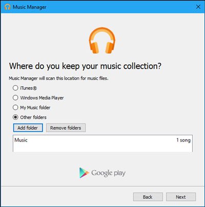 Google Play Music Manager