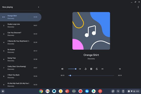 Play converted Apple Music songs on Chromebook