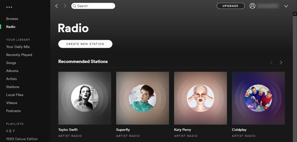 Spotify Radio Stations