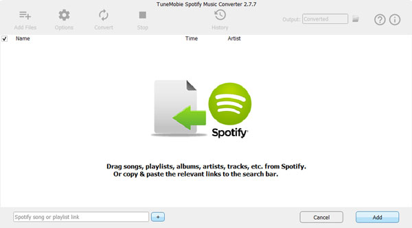 Add songs to Spotify Music Converter